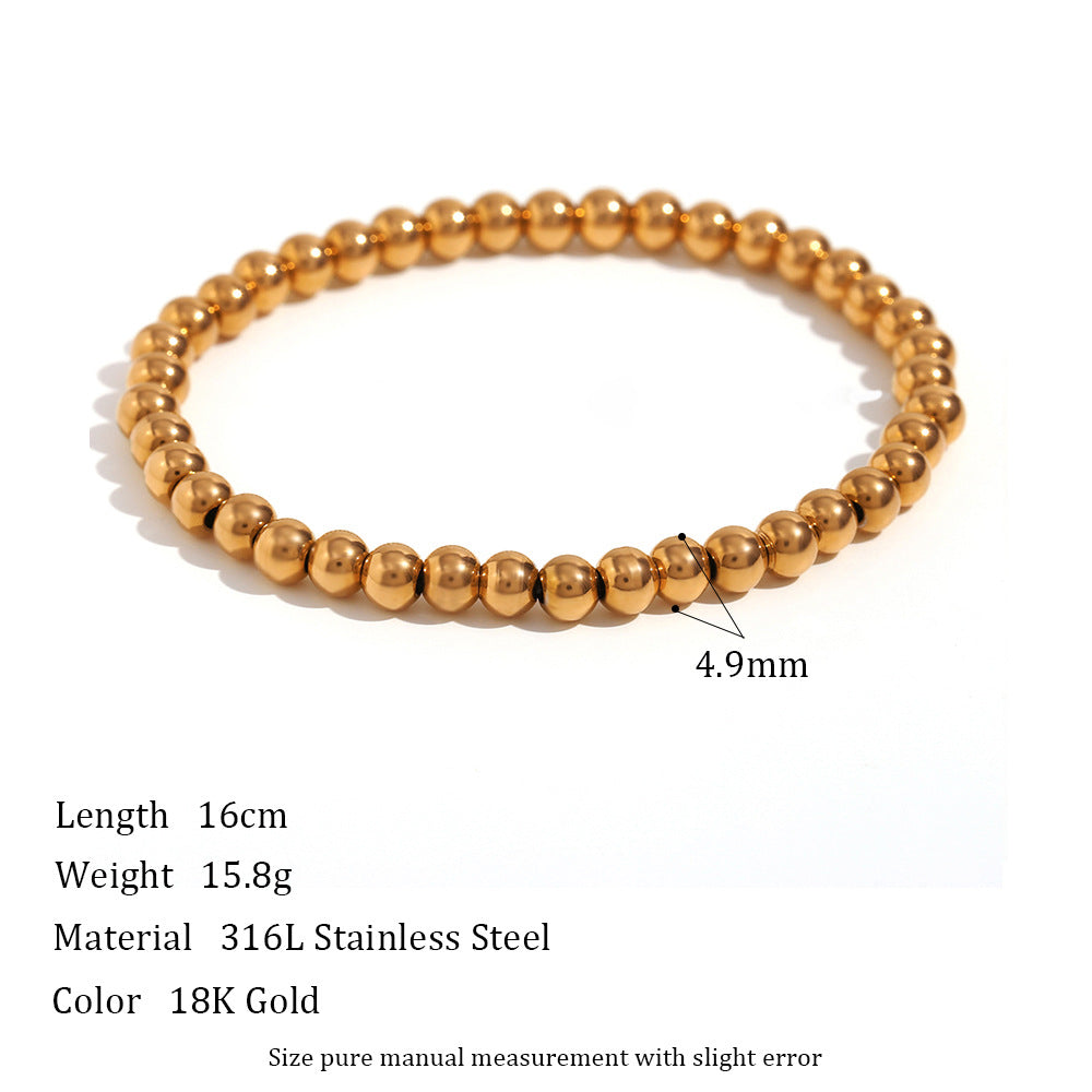 Wholesale Vintage Bead Stainless Steel Bracelet